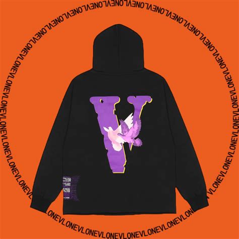 Vlone X Nav Good Intentions Doves Hoodie Black Vlone