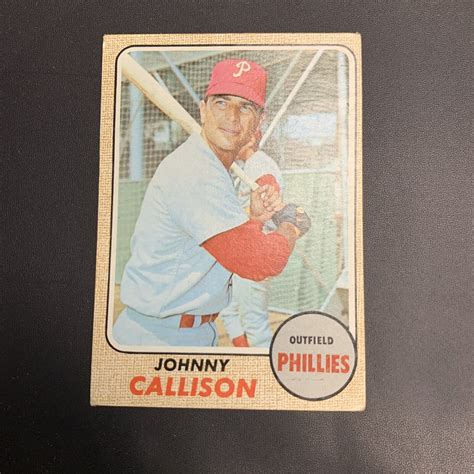 Topps Johnny Callison Philadelphia Phillies Baseball Card Ebay