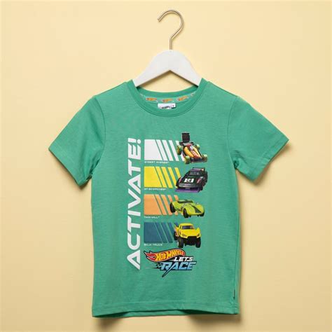 Polo Niño Manga Corta Algodón Hot Wheels HOT WHEELS falabella