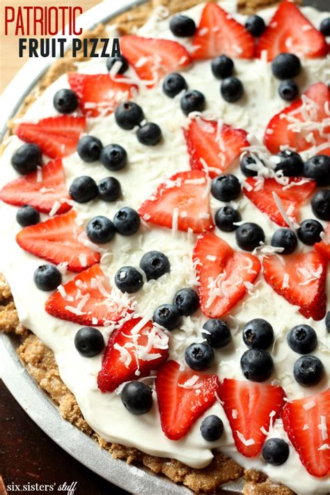 Patriotic Fruit Pizza Six Sisters Stuff