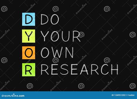 Dyor Do Your Own Research Concept Stock Illustration Illustration