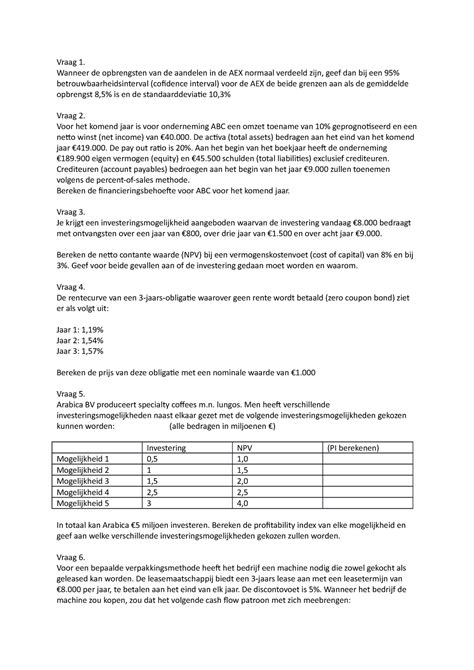 Proef Oefen Tentamen Februari Vragen Vraag Wanneer De