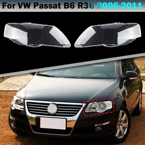 Car Front Headlamp Lens Replacement Light Auto Shell For Vw Passat B