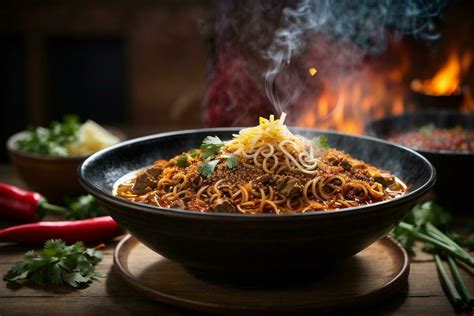 Tempting Hot Spicy Noodles Generative AI 30494431 Stock Photo At Vecteezy