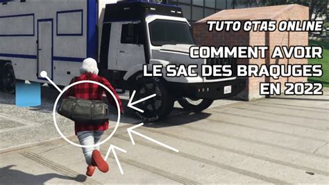 TUTO COMMENT AVOIR LE SAC DE BRAQUAGE NOIR SUR GTA 5 ONLINE 2022