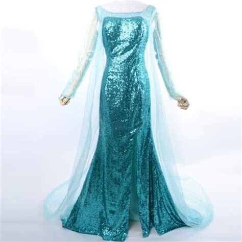 Elsa Costume Women Adult Ice Queen Adult Princess Elsa Dress Cosplay