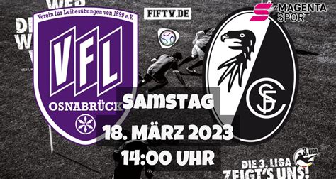 VfL Osnabrück SC Freiburg II Fußball Dritte Liga live am 18 03 2023