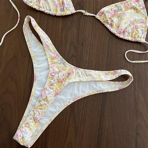Heavy Manners Floral Bikini Never Worn Before Depop