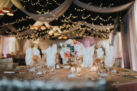 Elegant Wedding Reception With Blush And Gray Colors POPSUGAR Love Sex