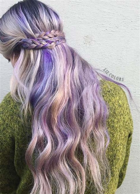 Lovely Purple Lavender Hair Colors In Balayage And Ombre