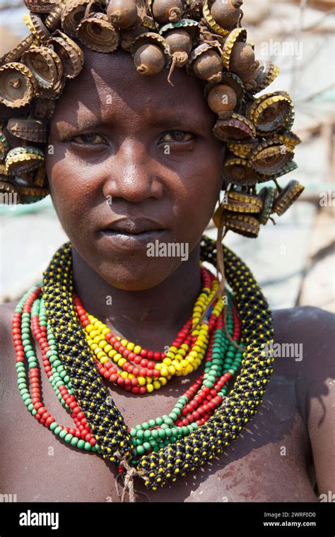 South Omo Ethiopia November 23 2011 Portrait Of The Unidentified Girl From The African