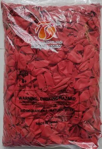 Party Tianshuoyiliao Red Rubber Balloons Packaging Type Packet Size