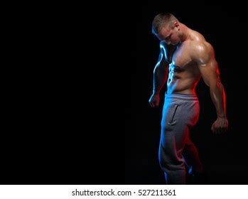 Male Bodybuilder Athlete Naked Torso Posing Stock Photo 527205760 Shutterstock