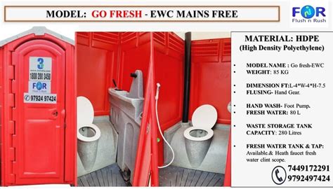 Modular Hdpe Ewc Red Portable Toilets At Best Price In Chennai Id