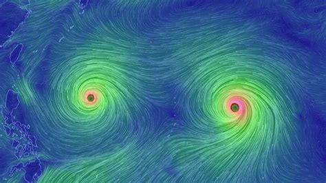 Alert As Twin Typhoons Spin Towards Asia World News Sky News