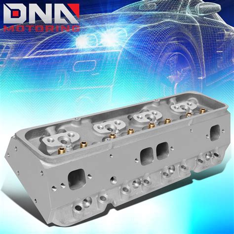 For Chevy Sbc 302327350383400 200cc Aluminum Cylinder Head 68cc Straight Ebay