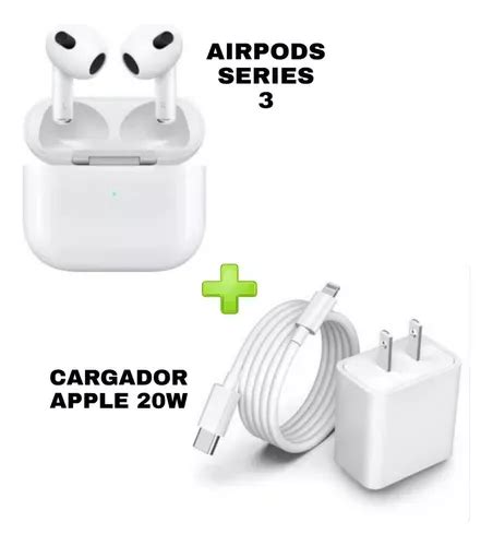 Combo Airpods Generacion Cargador W Carga Rapida Para Iphone