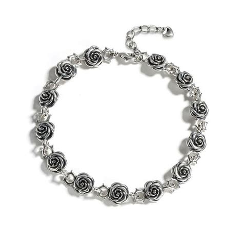 Jeulia Pulsera En Forma De Rosa Abierta De Plata De Ley Jeulia Mx