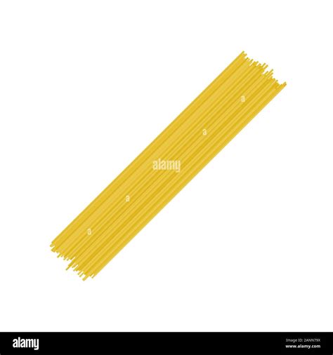 Raw Spaghetti Isolated On White Background Spaghetti Pasta Uncooked