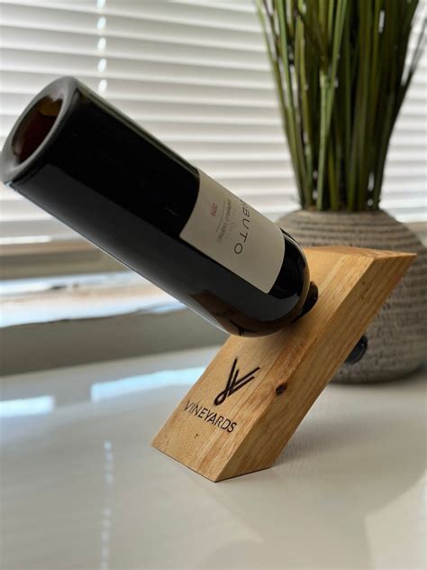 Levitating Bottle Stand Personalized Custom Balancing Wine Bottle Holder Display Wine Bottle