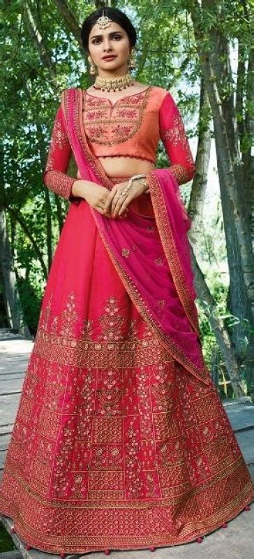 Prachi Desai Pink Silk Wedding Wear Lehenga Choli 19777