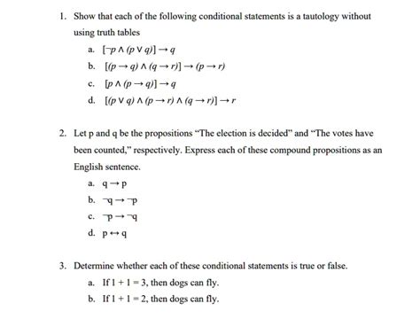 How To Prove Something Is A Tautology Without Truth Table