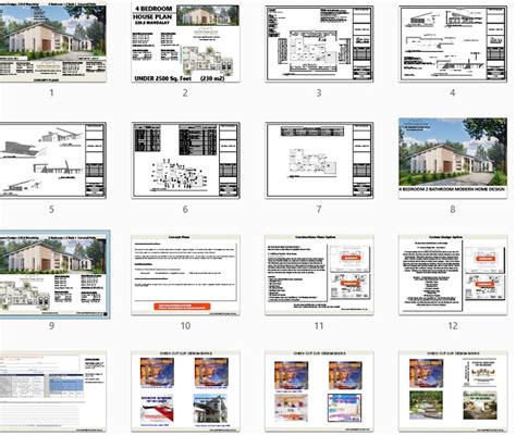 House Plans 4 Bedroom House Plans Double Garage Home Plans 4 Bedroom ...