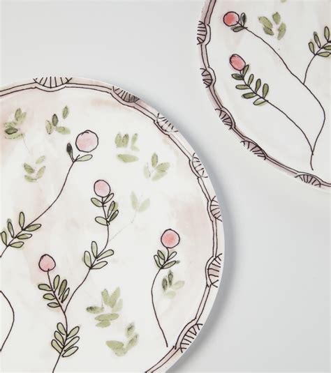 X Marni Mirtillo Nude Set Of 2 Serving Plates In Multicoloured Serax Mytheresa