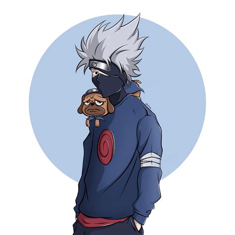 I Drew Kakashi And Pakkun I Hope You Like It My Instagram Link If I