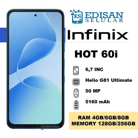Jual Infinix Hot 60i NFC 6 128 GB 8 256 GB Garansi Resmi Infinix Indonesia Shopee Indonesia