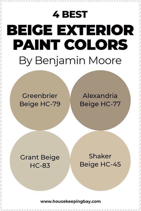 The Best Paint Colors For Your Home In Four Different Shades Including