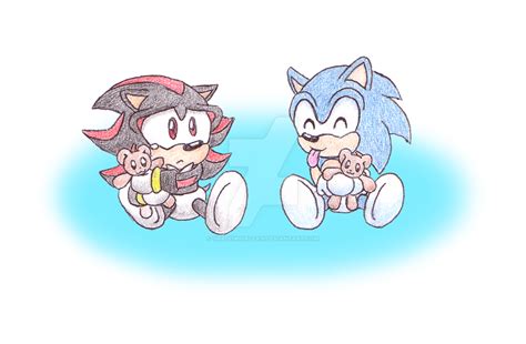 Baby Sonic and Shadow by Shadowgirlfan on DeviantArt