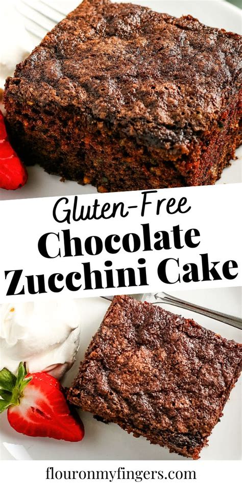 Easy Gluten Free Chocolate Zucchini Cake Recipe Flour On My Fingers