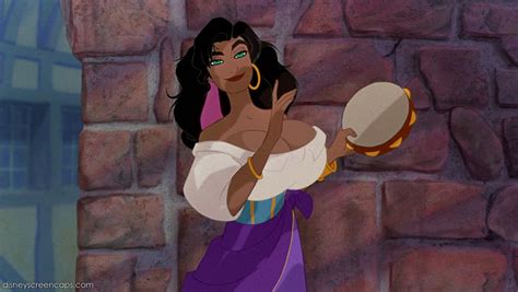 Rule 34 Big Breasts Black Hair Breasts Cleavage Clothed Disney Earrings Edit Esmeralda Green