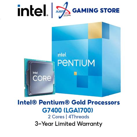 Intel Pentium Gold G7400 3 7ghz 3 5mb Lga1700 Processor Shopee Malaysia