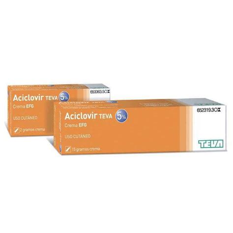 Aciclovir Teva Mg G Crema Gr