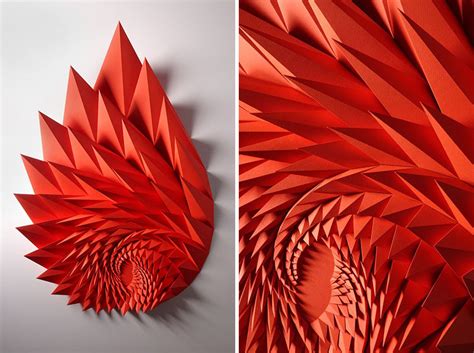 The Colorful Paper Sculptures Of Matt Shlian - architecture and design