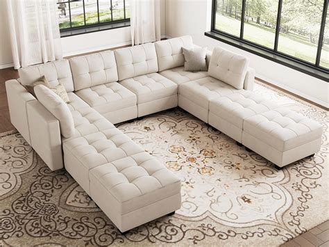 Amazon Belffin Modular Sectional Sofa Oversize U Shaped Couch