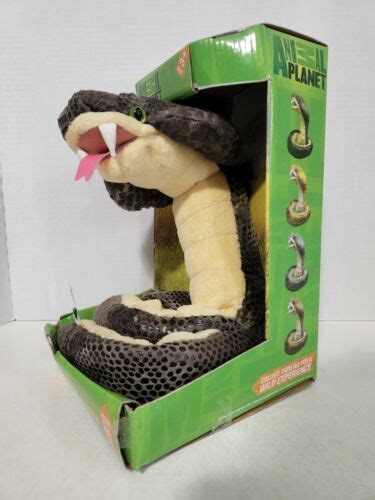 King Cobra Snake 42" Plush Animal Planet Animotion and Sound Hisses ...