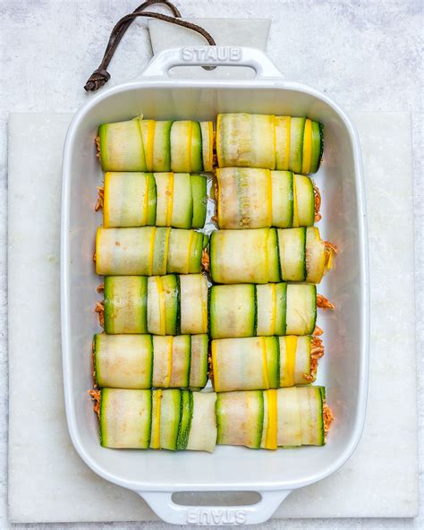 Clean Eating Zucchini Chicken Enchilada Roll Ups Are Heaven Clean