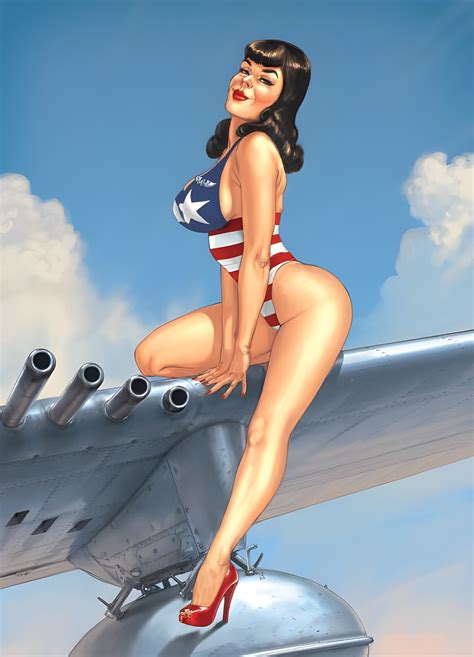 Rule 34 Big Breasts Dark Hair Female P 47 Thunderbolt Pin Up Romain Hugault 6254276