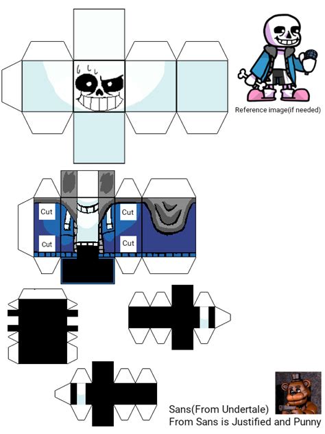 Sans (Undertale) (Old Version) - Pixel Papercraft