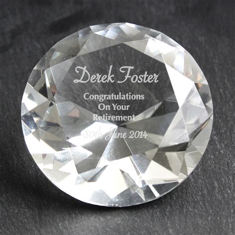 Occasion Diamond Paperweight Personalised 3d Crystals Glass Ts Photo Ts