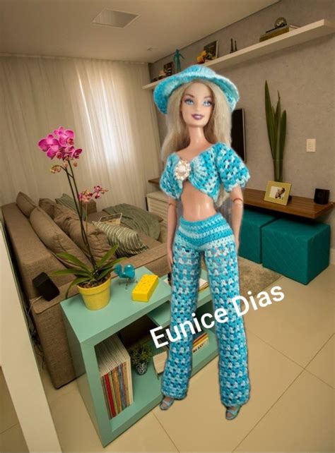 Pin De Bruh Em Barbie E Baby Alive Roupas De Croch Para Bonecas