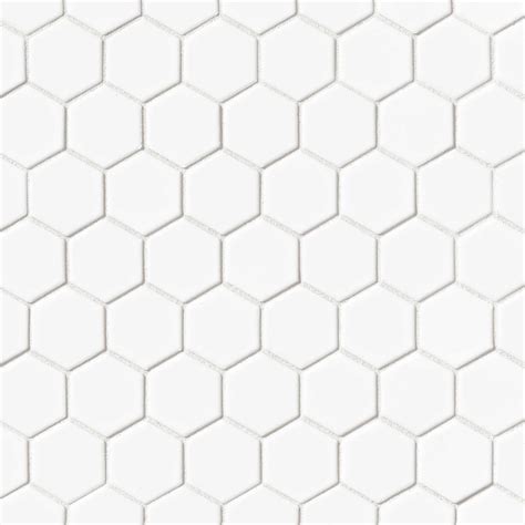 Le Cafe X Hexagon Matte Porcelain Mosaic Tile In White Artofit