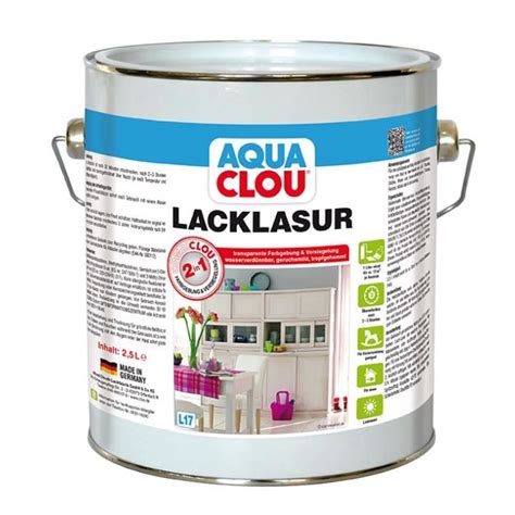 L17 Aqua COMBI-CLOU Lack-Lasur