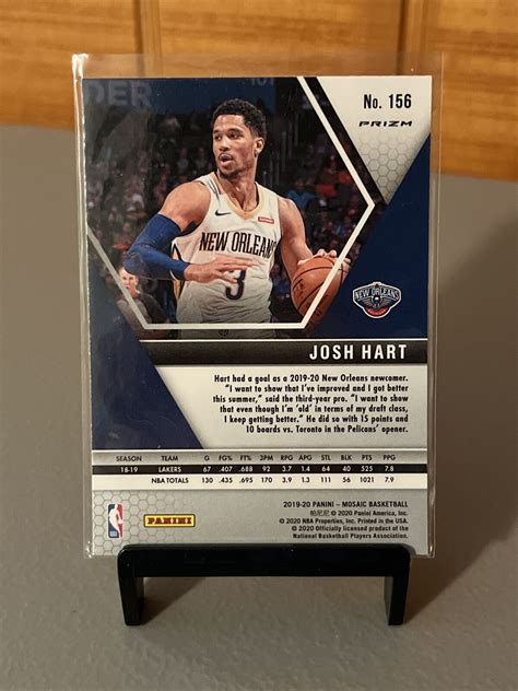 2019 20 Panini Mosaic Josh Hart Mosaic Prizm New Orleans Pelicans 156