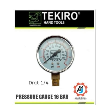 Jual Alat Ukur Tekanan Angin Kompressor Bar Pressure Gauge Bar