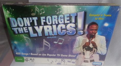 Dont Forget The Lyrics Game Board Games Amazon Canada