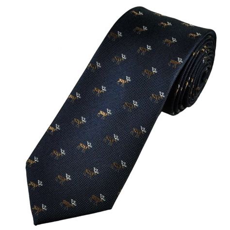 Tresanti Reindeer Navy Blue Mens Silk Tie From Ties Planet Uk